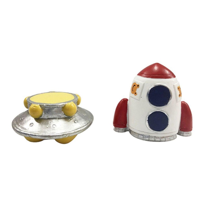 Frog Figurine Space Ship