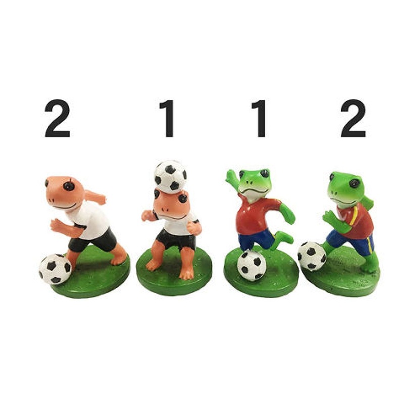 Frog Figurine -Sports -Soccer B-