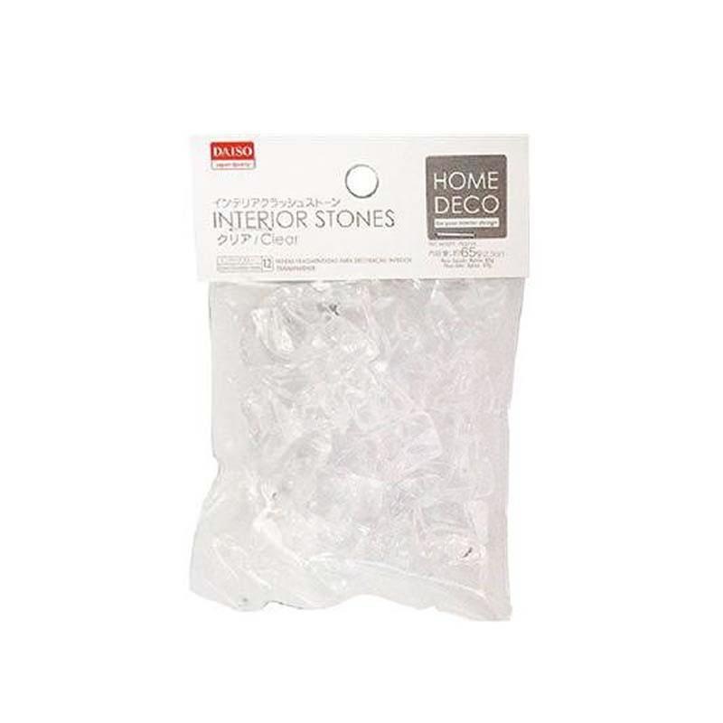 Interior Decoration Crushed Stones -Clear-
