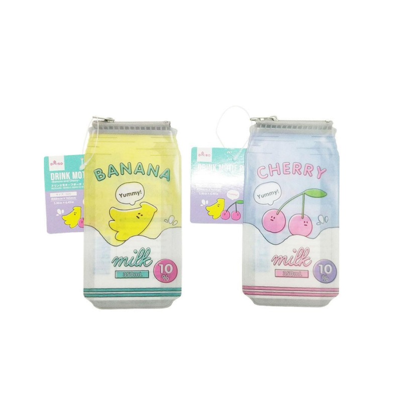 Drink Motif Pouch Banana and Cherry