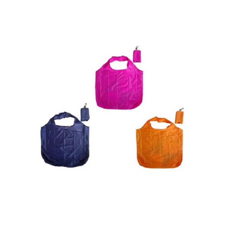 Folding Shopping Bag Rounded with Pouch