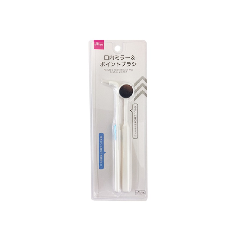 Pointed Toothbrush and Dental Mirror