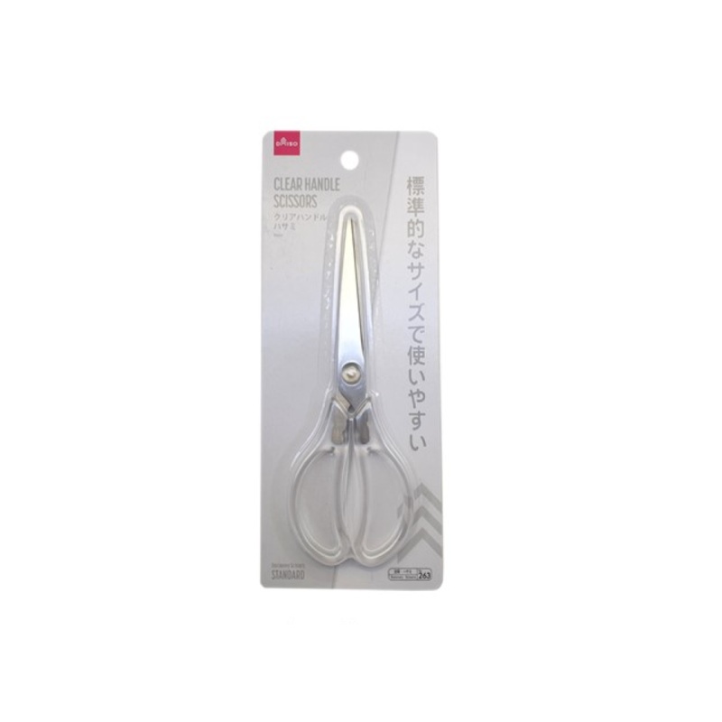Clear Handle Scissors 17.5cm