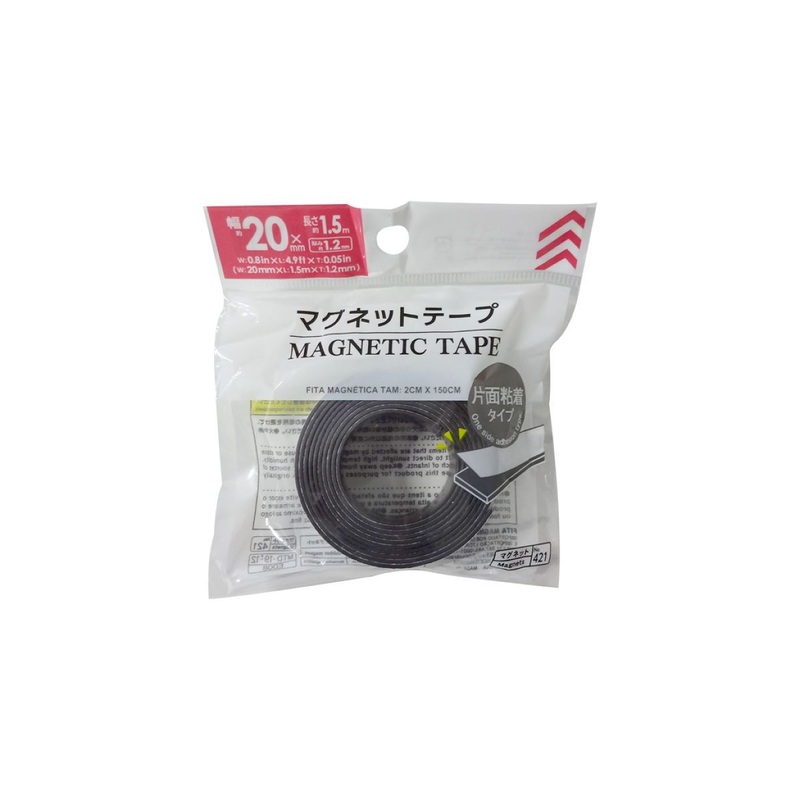 Magnetic Tape W0.8In L4.9Ft