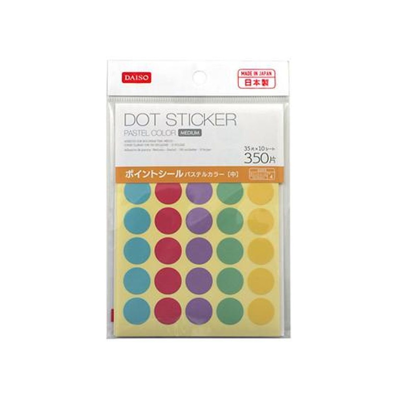 Dot Sticker Medium Pastel