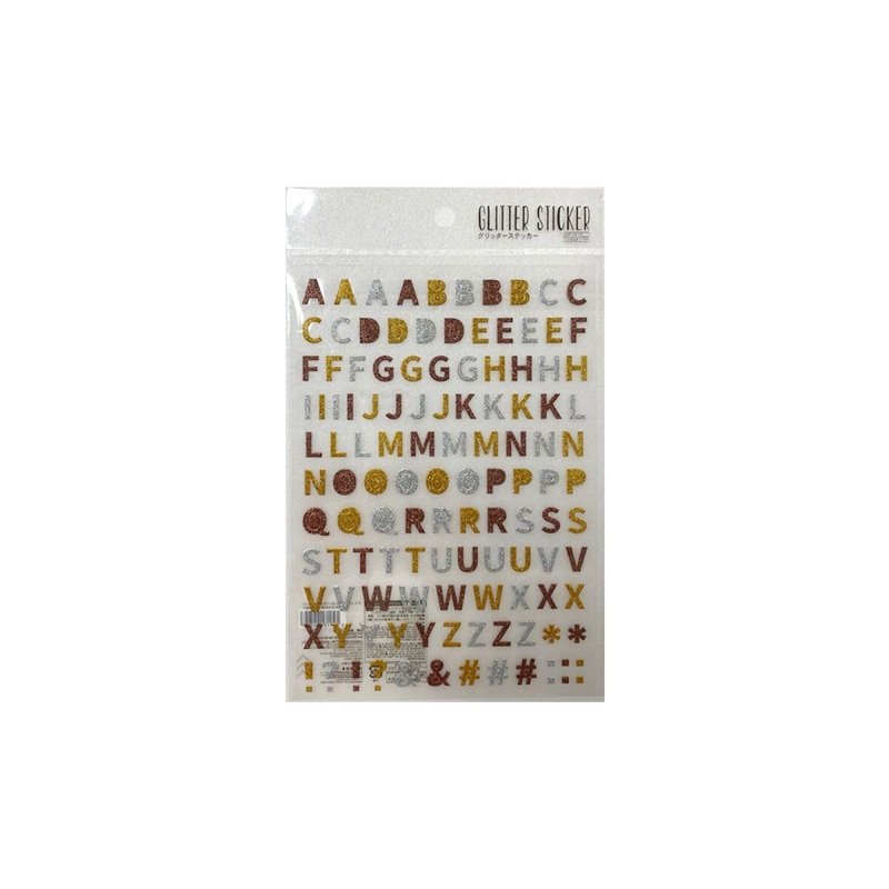 Glitter Sticker Alphabet