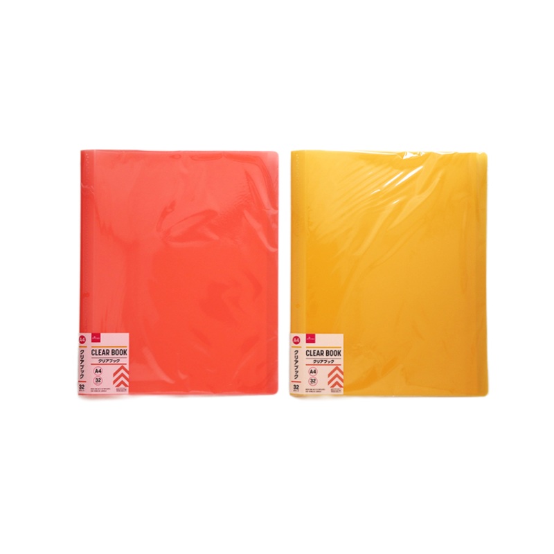 Clear Book A4 Red/Orange