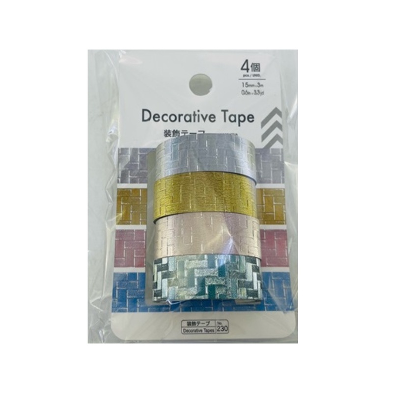 Decorative Tape A Glitter 15mm x 3m