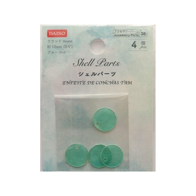 Shell Parts Round Blue