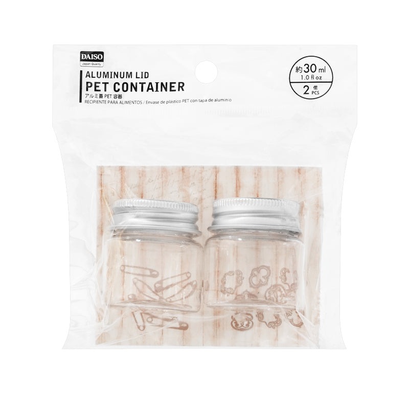 Aluminum Lid Pet Container