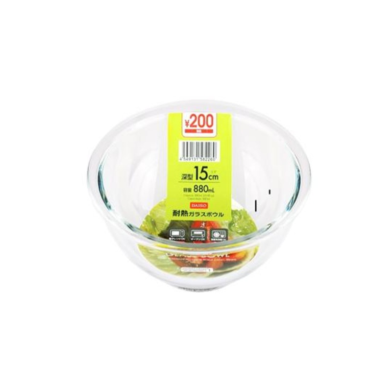 Heat Resistant Glass Bowl 15cm