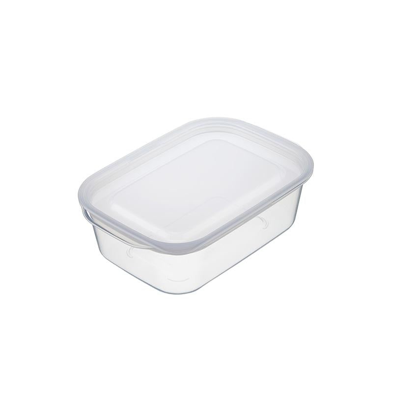 Plastic Food Pack Square 600ml Clear White