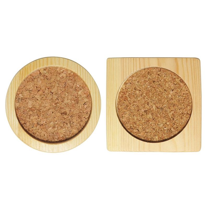 Plain Wood Cork Coaster