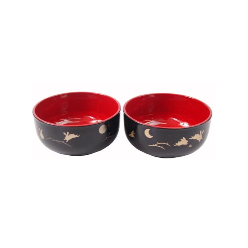 Rabbit China Bowl Black