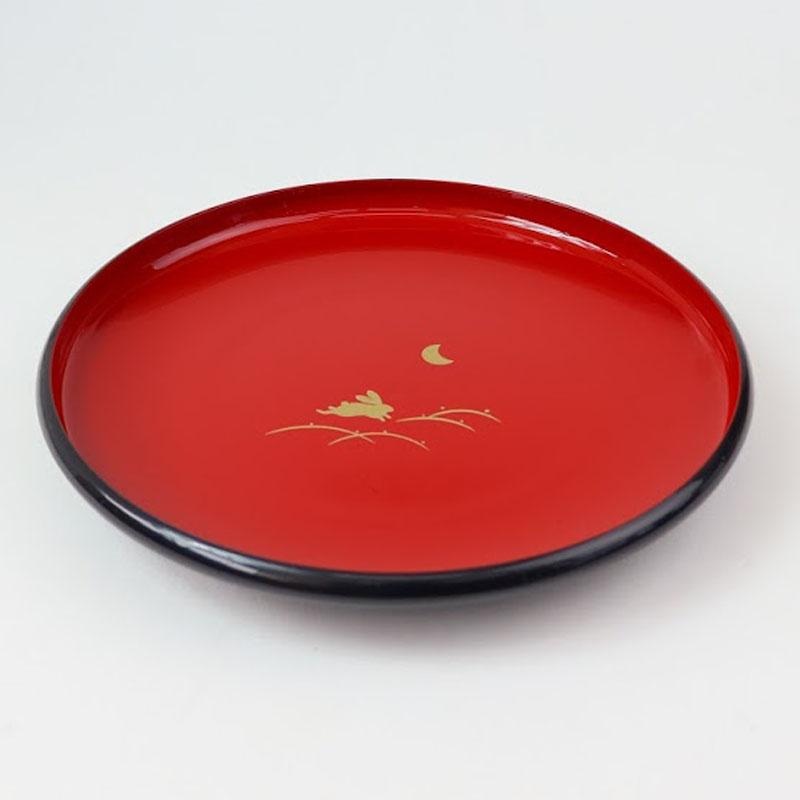 Rabbit Platter Bowl Red