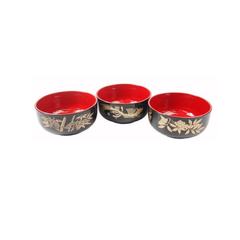 Three China Bowl Handles
