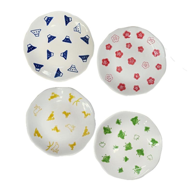 Medium Plate Japanese Pattern Diameter About 15 Cm