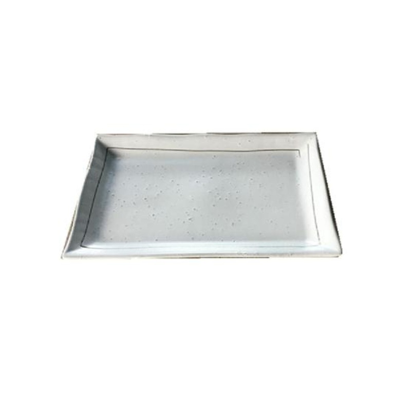 Sand Feeling Grilled Food Plate 20cm x 13cm