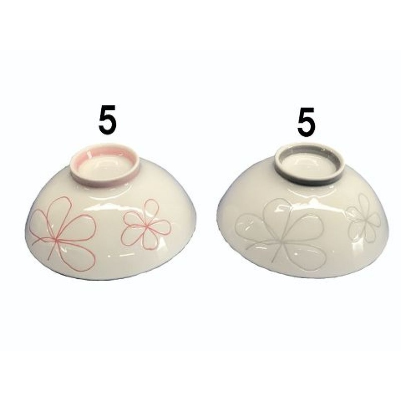 Water Repellent Flower Print Rice Bowl 12X5Cm