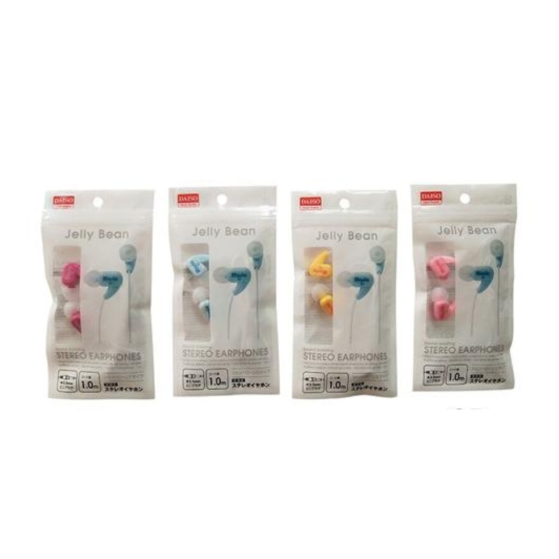 Stereo Earphones Closed Type Jelly Bean 1m
