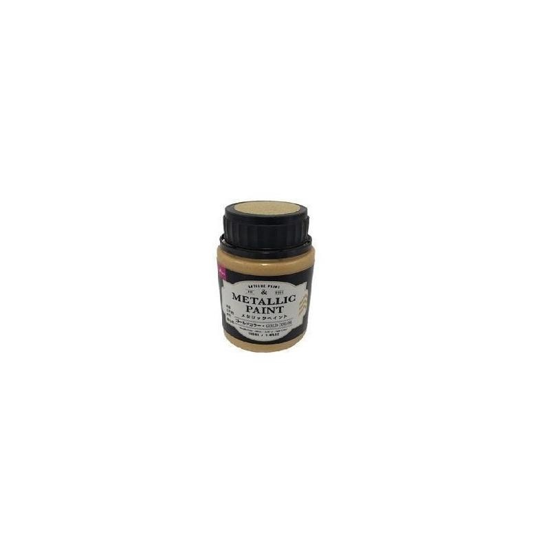 Metallic Paint 100Ml - 3.4Fl Oz - Gold Color-