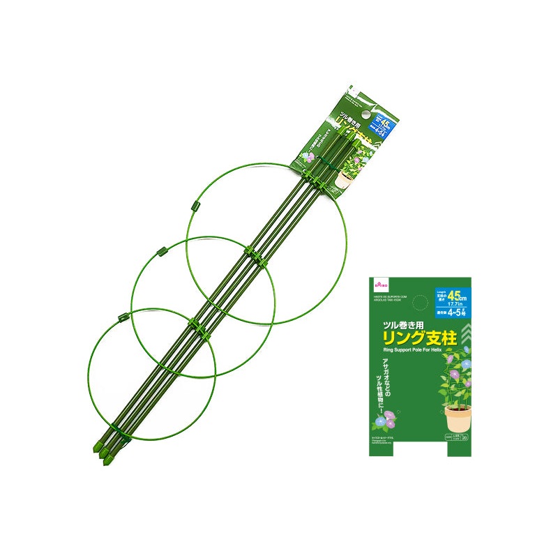 Ring Shaped Support for Twining Plant Green 1ft 5.7in
