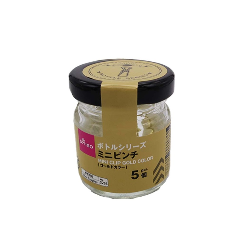 Bottle Series Mini Clip Gold Color