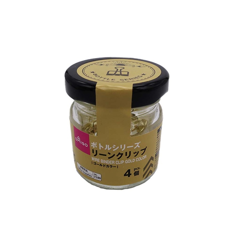 Bottle Series Wire Binder Clip Gold Color