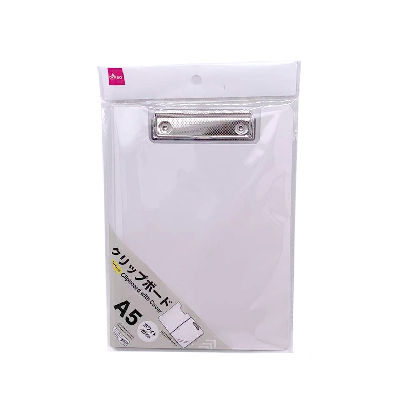 Clipboard with Cover A5 White