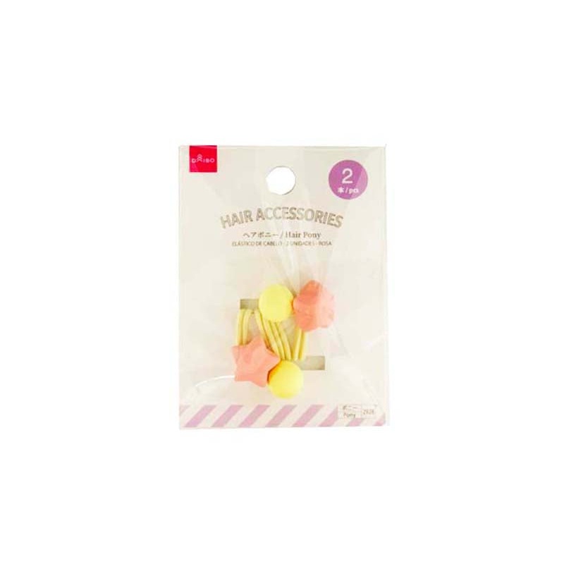 Hair Pony - Matte - 2pcs - Pink