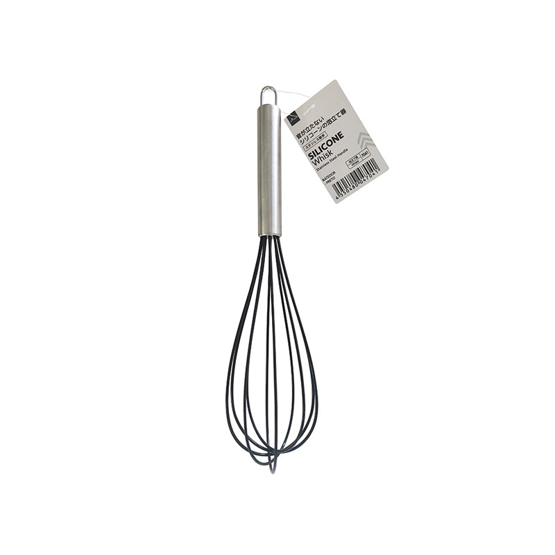 Silicone whisk  with staineless steel handle