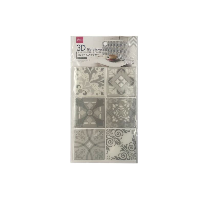 3D Tile Sticker Grey