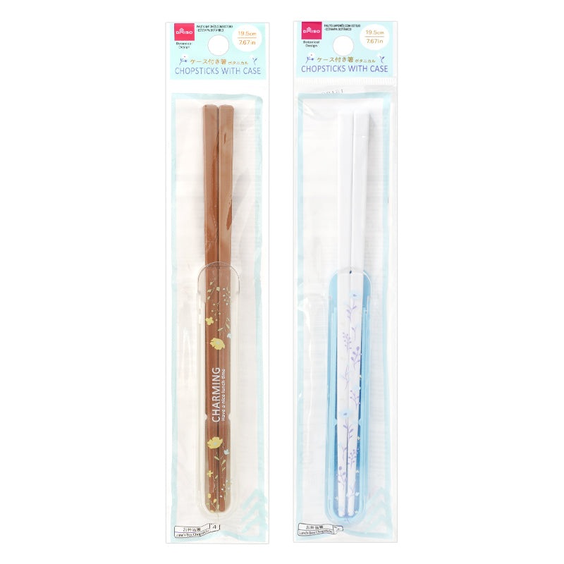 Chopsticks with Case Botanical Design