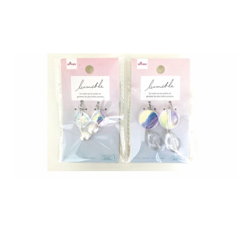 Clear Earrings Aurora Processing Lumifle
