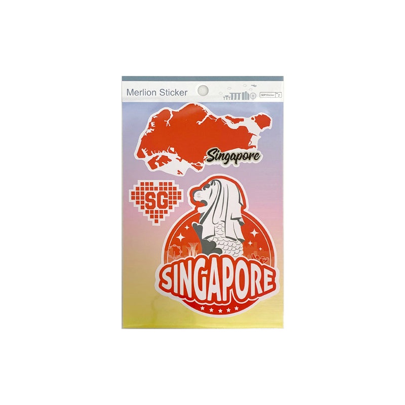 Singapore SG Merlion Sticker 7