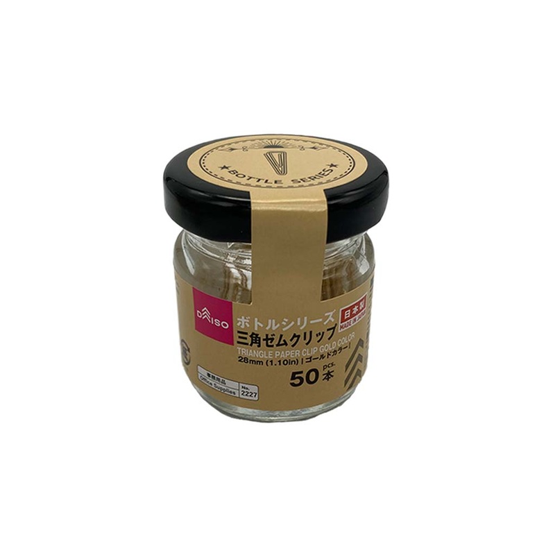 Bottle Series Triangle Paper Clip Gold Color 28mm