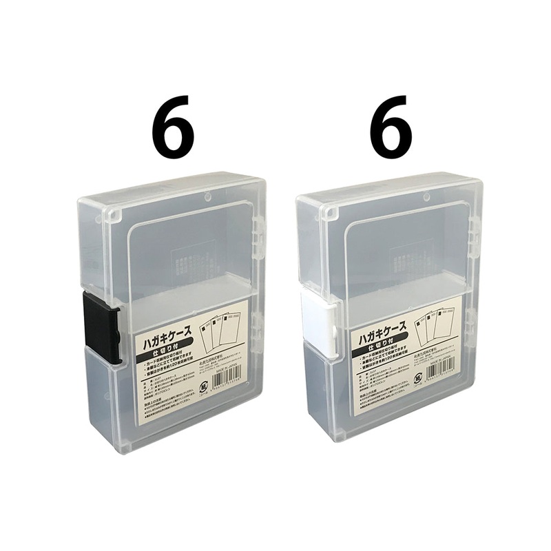 Postcard case with partition