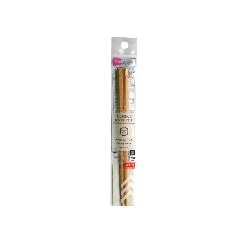 Chopsticks Hexagonal Beech 18cm