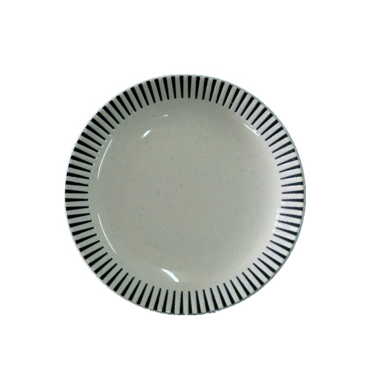 PLATE MODERNSTRIPE WT 14 H2.5cm