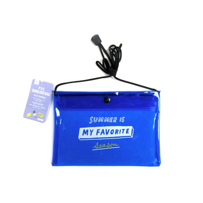 PVC Shoulder Bag  PMU  Blue Summer