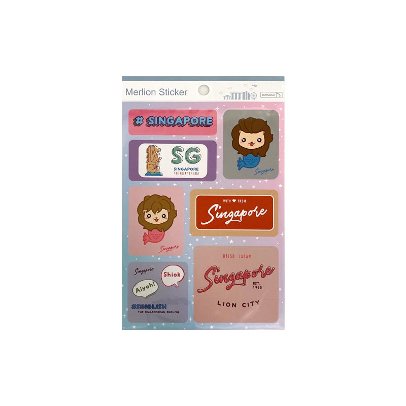 Singapore SG Merlion Sticker 2