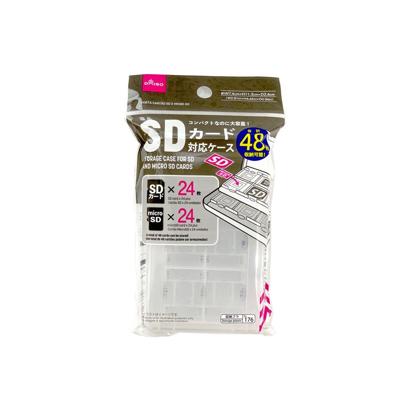 STORAGE CASE FOR SD AND MICRO SD CARDS