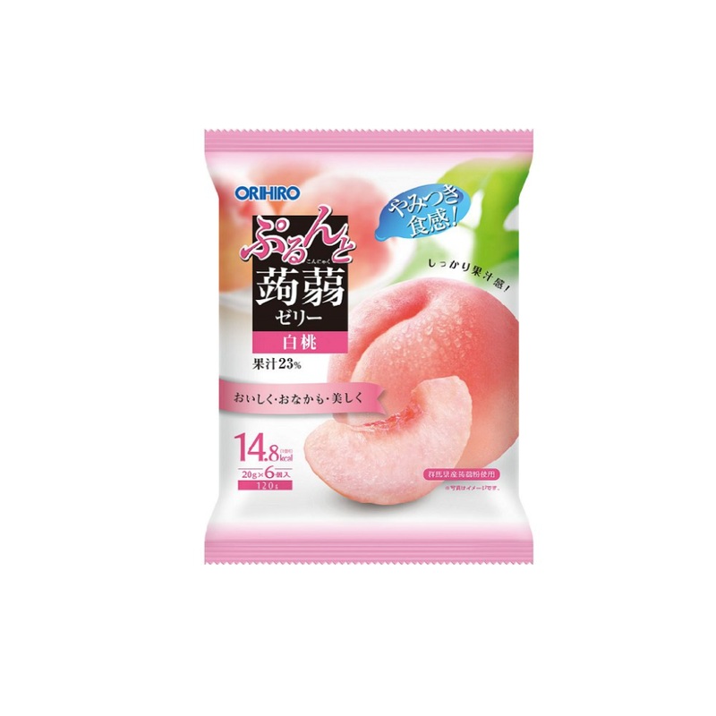 Orihiro Purunto Konjac Jelly Pouch White Peach