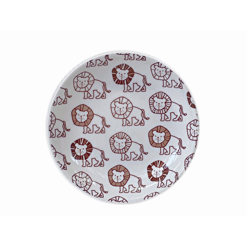 Safari Animal Plate M Brown