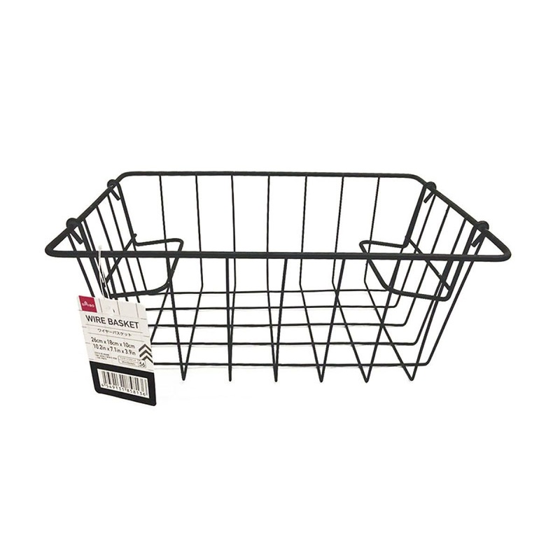 Wire Basket -Black - 10.2In X 7.1In X 3.9In - 26Cm
