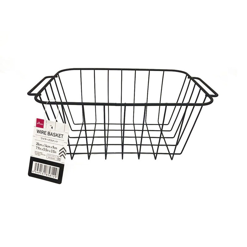 Wire Basket Black 20cm x 14cm x 9cm