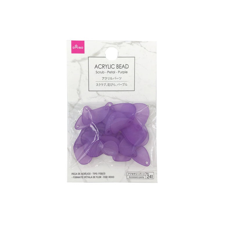 Acrylic Part Scrub Petal Purple