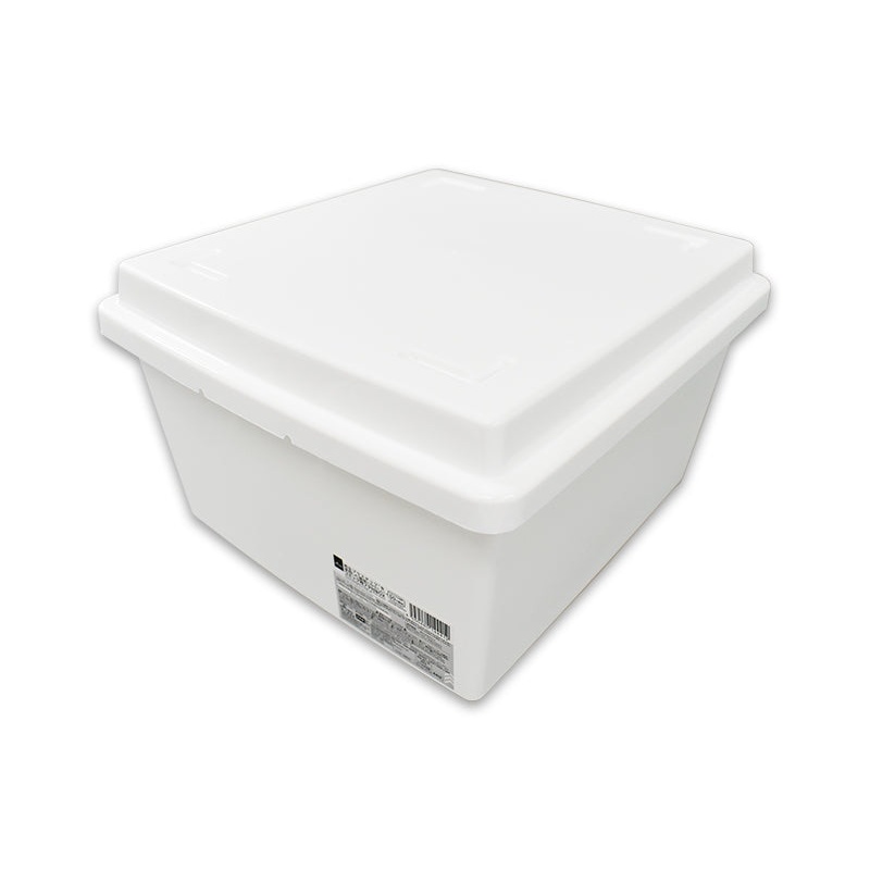 Recycled Plastic Box with Lid for Comics White 9.44in x 8.66in x 5.51in