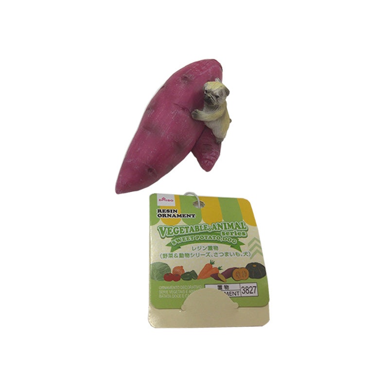 RESIN ORNAMENT(VEGETABLE&ANIMAL SERIES SWEET POTATO DOG)