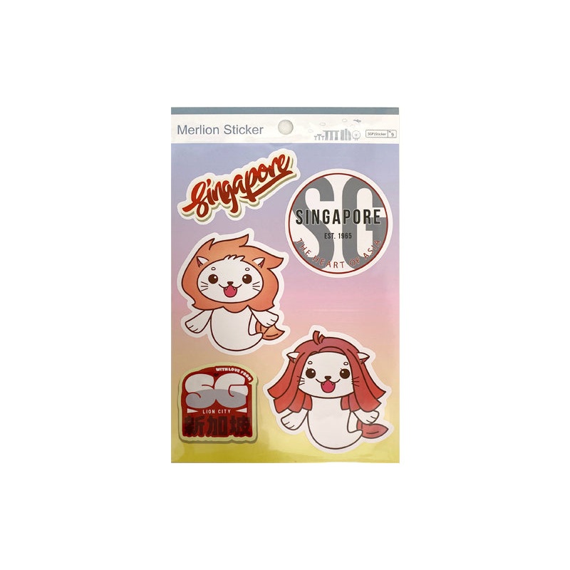 Singapore SG Merlion Sticker 3